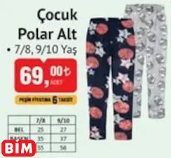 ÇOCUK POLAR ALT